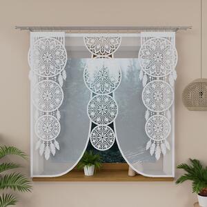 Panelová dekorační záclona na žabky ALIA bílá, šířka 43 cm výška 140 cm (cena za 1 kus panelu) MyBestHome