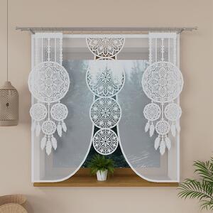 Panelová dekorační záclona na žabky LEA bílá, šířka 45 cm výška 130 cm (cena za 1 kus panelu) MyBestHome