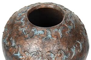 Pálená hlína Dekorativní váza 30 Měděná Modrá NIDA