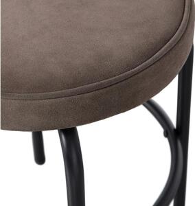 Hoorns Hnědá látková stolička Bruno 45 cm