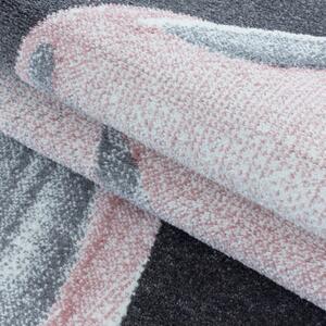 Ayyildiz koberce Kusový koberec Funny 2107 pink Růžová, Černá - 80x150 cm