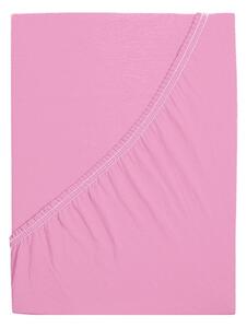 B.E.S. - Petrovice, s.r.o. Prostěradlo Jersey bavlna IDEAL - Růžová 160 x 200