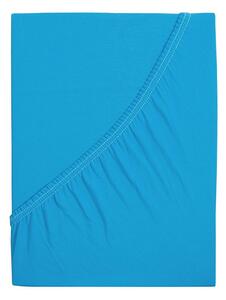 B.E.S. - Petrovice, s.r.o. Prostěradlo Jersey česaná bavlna MAKO - Modrý tyrkys 120 x 200