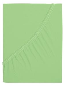 B.E.S. - Petrovice, s.r.o. Prostěradlo Jersey česaná bavlna MAKO - Světlá zelená 180 x 200