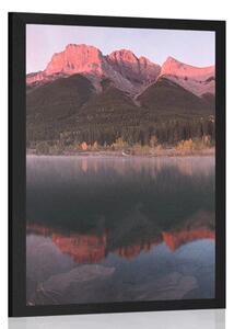 Plakát západ slunce nad Dolomity