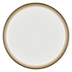 Bitz Kameninový mělký talíř 27 cm Grey/Creme