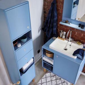 Světle modrá lakovaná koupelnová skříňka Tom Tailor Color Bath 158 x 40 cm