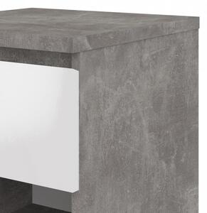 Noční stolek Naia 76238 bílý lesk/beton - TVI