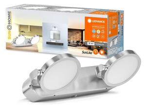 Chytré LED koupelnové světlo IP44 2 x ROUND, laditelná bílá