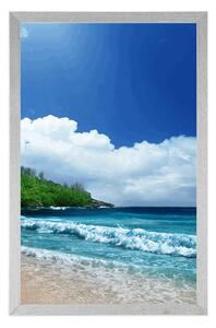 Plakát pláž na ostrově Seychely