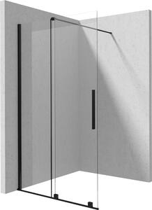Deante Prizma sprchová zástěna walk-in 90 cm černá matný/průhledné sklo KTJ_N39R