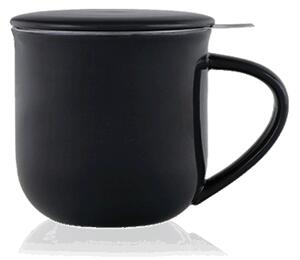 Kusmi Tea Porcelánový hrnek na čaj Minima Eva s nerezovým filtrem, 0,38 l, tmavě modrý 5000000410