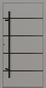 Hliníkové vchodové dveře FM Turen Premium P90 M22 BLACKLINE šedá RAL9007