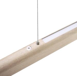 HerzBlut Arco LED závěsné svítidlo jasan dub bílý 130cm