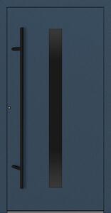 Hliníkové vchodové dveře FM Turen Premium P90 M21 BLACKLINE modrá RAL5011