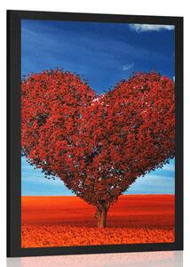 Plakát nádherný strom ve tvaru srdce