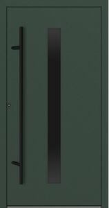 Hliníkové vchodové dveře FM Turen Premium P90 M21 BLACKLINE zelená RAL6009