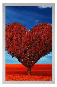 Plakát nádherný strom ve tvaru srdce