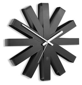 Nástěnné hodiny RIBBON 30 cm černé 