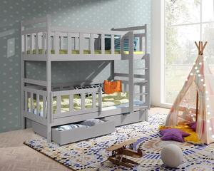 Patrová postel Karol Barva dřeva: Modrá, Rozměry: 80x180