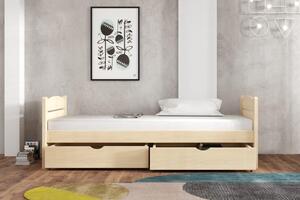 Dětská postel s úložným prostorem Ula, Borovice přírodní, 80x180 cm