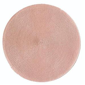 Jutové dekorativní prostírání na stůl 35870911 RATAN světle růžové 37 cm, IMPOL TRADE