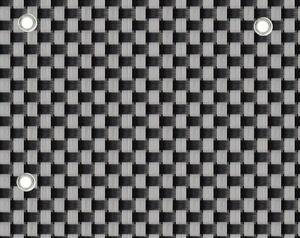 Balkonová ratanová zástěna s očky PORI, černá/šedá , výška 100 cm šířka různé rozměry 900 g/m2 MyBestHome Rozměr: 100x200 cm