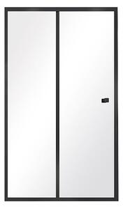 Posuvné sprchové dveře do niky DUO SLIDE BLACK 100 T (100x195 cm | Transparent) - Besco DDSB-100