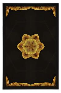 Plakát zajímavá zlatá Mandala