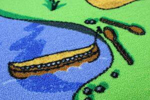 Ideal Dětský metrážový koberec Aljaška 5228 - Kruh s obšitím cm