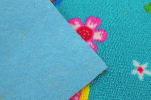 Dětský metrážový koberec Motýlek 5271 modrý - Rozměr na míru bez obšití cm