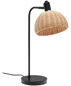 Černá kovová stolní lampa Kave Home Damila