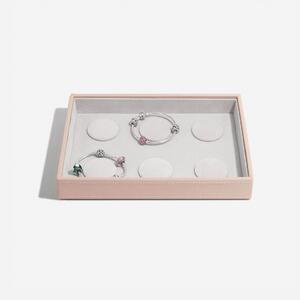 Stackers, Box na šperky s průhledným víkem Blush Classic 6 Charm Bracelet | růžová