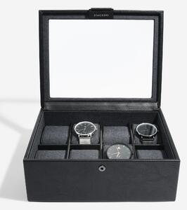 Stackers, Kazeta na hodinky 8 Piece Watch Box | černá