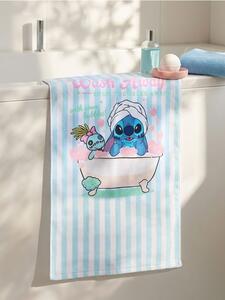 Sinsay - Bavlněný ručník Lilo & Stitch - modrá