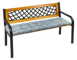 Bellatex Sedák na lavici prošívaný Šedá rozměr 40x120 cm