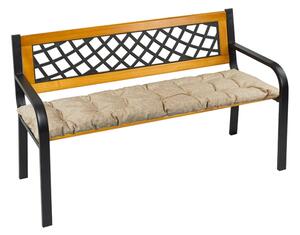 Bellatex Sedák na lavici prošívaný Cappuccino rozměr 40x120 cm