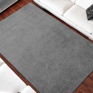 Šedý jednobarevný koberec do obýváku Šířka: 160 cm | Délka: 220 cm
