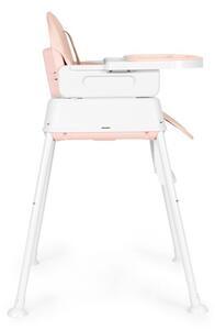 ECOTOYS 3v1 skládací dětská jídelní židlička růžová