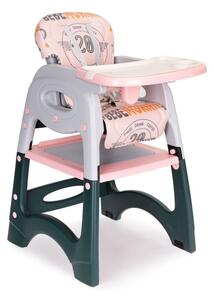 ECOTOYS Dětská jídelní židle 2v1