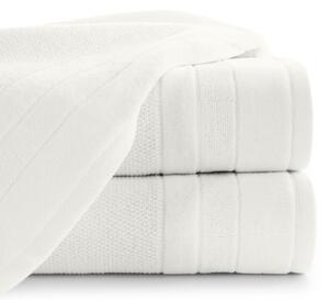 Bavlněný froté ručník s proužky LINNA 50x90 cm, bílá, 500 gr Mybesthome