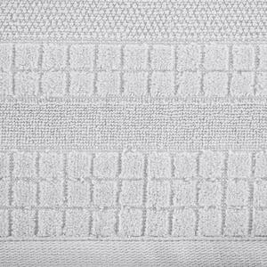 Bavlněný froté ručník s proužky CUBANA 50x90 cm, stříbrná, 500 gr Mybesthome