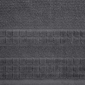 Bavlněný froté ručník s proužky CUBANA 50x90 cm, šedá, 500 gr Mybesthome