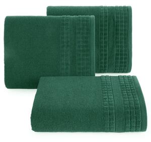 Bavlněný froté ručník s proužky CUBANA 50x90 cm, zelená, 500 gr Mybesthome