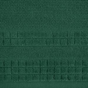 Bavlněný froté ručník s proužky CUBANA 50x90 cm, zelená, 500 gr Mybesthome