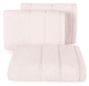 Bavlněný froté ručník s proužky MARINA 50x90 cm, světle růžová, 500 gr Mybesthome