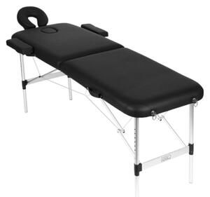 ModernHome BM2724 Hliníkové masání lehátko, 2 segmenty, 250 kg, 186 cm, erné