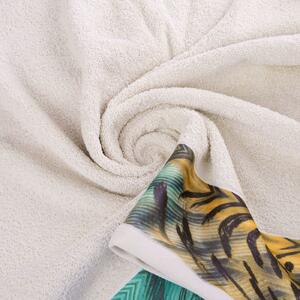 Bavlněný froté ručník s bordurou COLLIN 50x90 cm, béžová, 500 gr Eva Minge