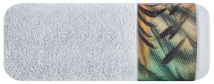 Bavlněný froté ručník s bordurou COLLIN 50x90 cm, stříbrná, 500 gr Eva Minge