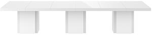 Bílý lakovaný jídelní stůl TEMAHOME Dusk 392 x 130 cm